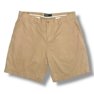 Polo Ralph Lauren Mens 38 Classic Polo Chino Shorts 9in Inseam Tan Khaki